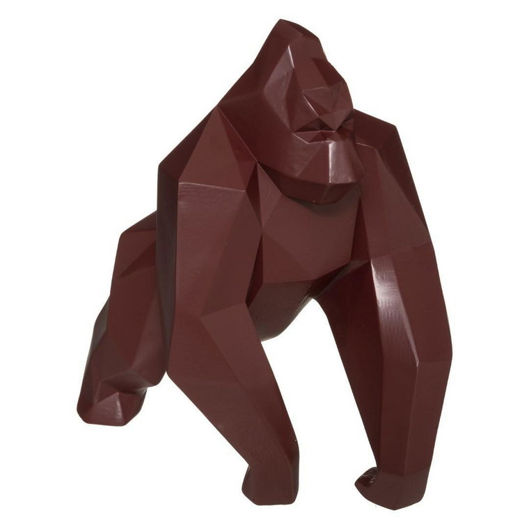 Figurka Origami Gorilla bordowa