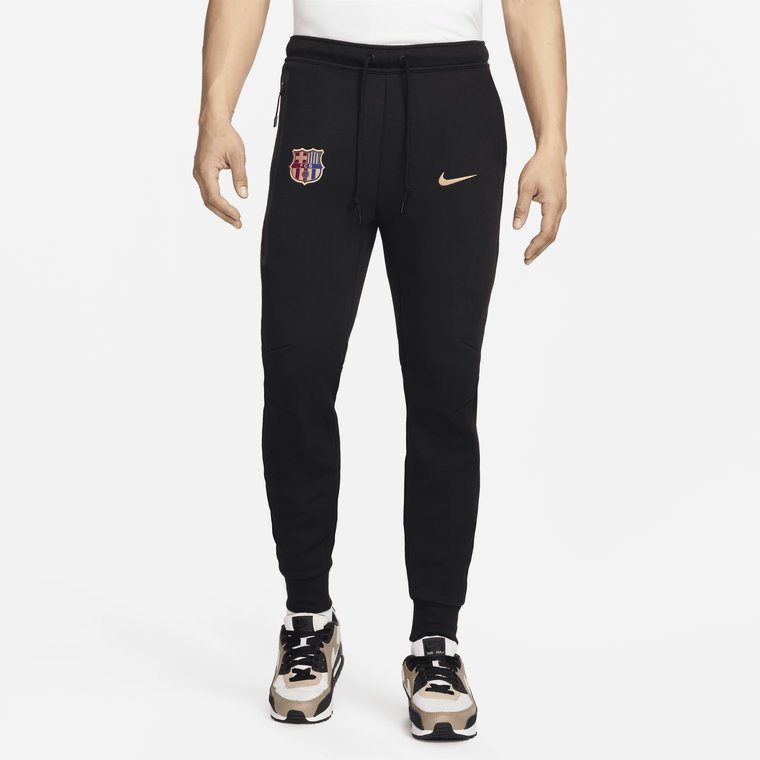 Męskie joggery piłkarskie Nike FC Barcelona Tech Fleece - Szary