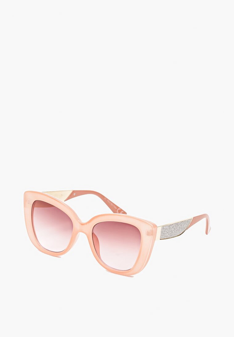 Różowe Okulary Przeciwsłoneczne o Kocim Kształcie z Filtrem UV Dimttea