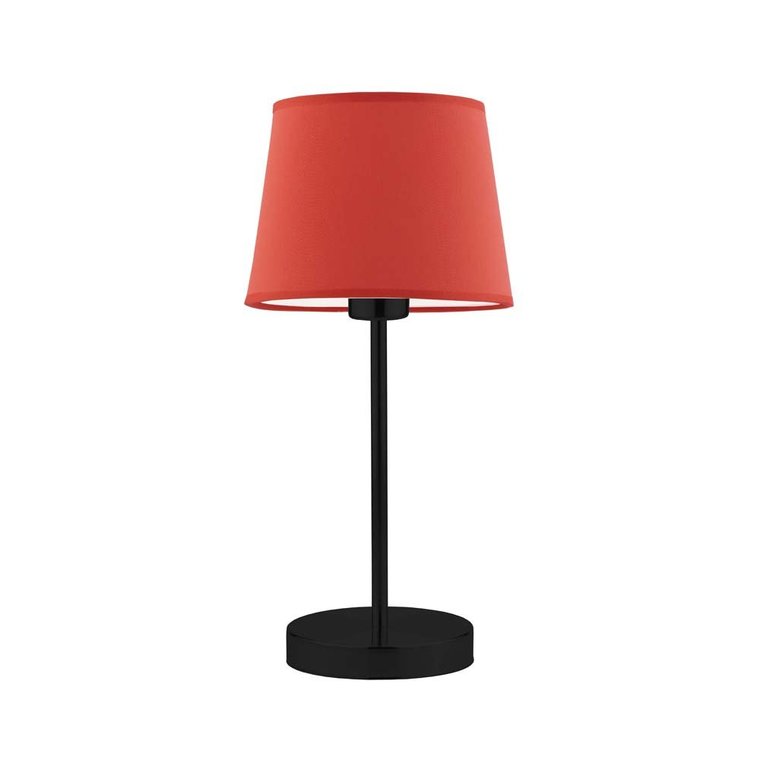 Lampka nocna LYSNE Siena, 60 W, E27, czerwona/czarna, 41,5x19,5 cm