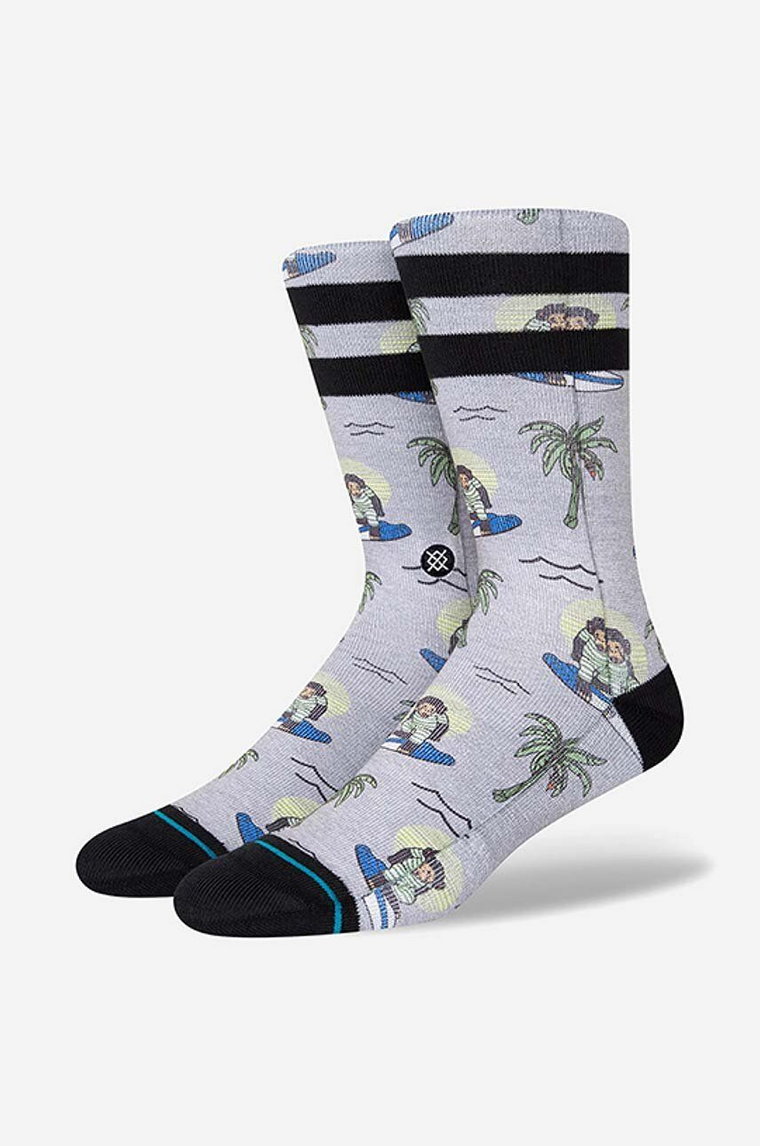 Stance skarpetki Surfing Monkey kolor szary A556A21SMK-GRY