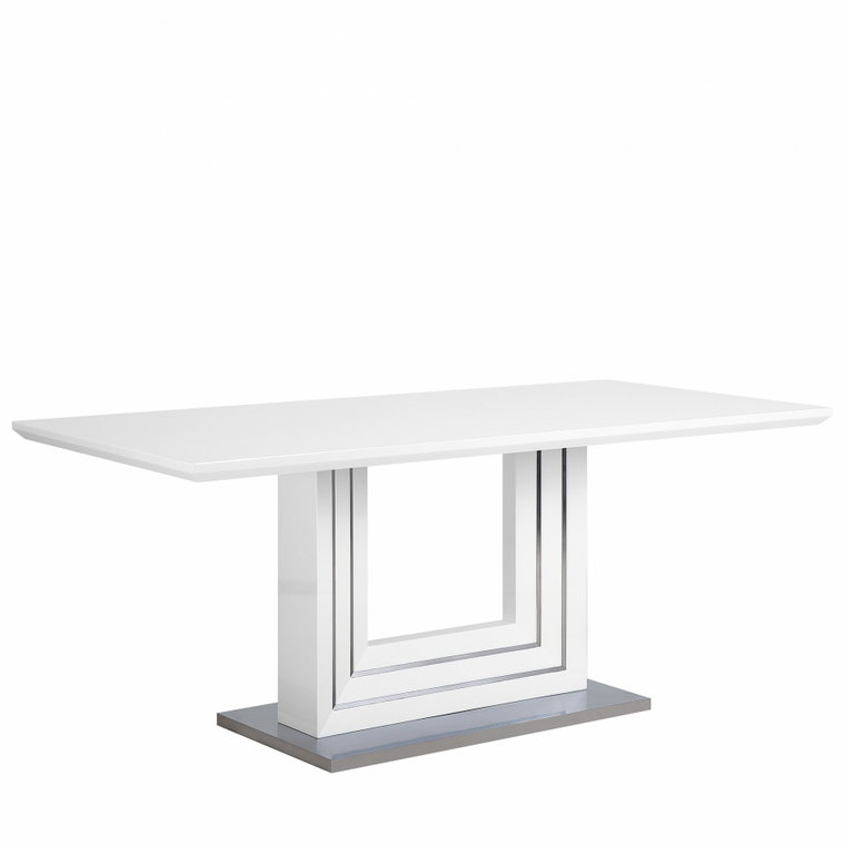 Stół do jadalni biały stal nierdzewna 180 x 90 cm Martino BLmeble kod: 4260602372134