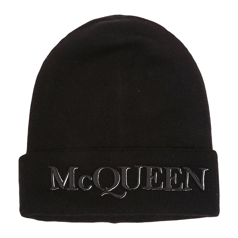 Rozpinany Cashmere Beanie Alexander McQueen