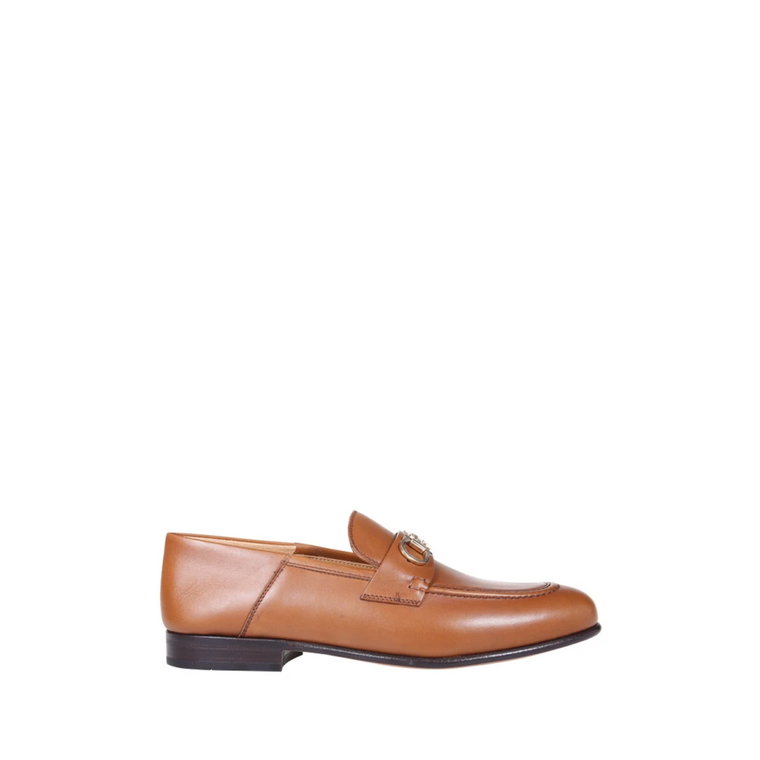 Brązowe Ottone Loafer Salvatore Ferragamo