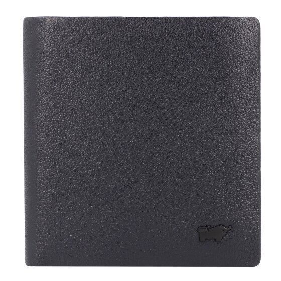 Braun Büffel Hannes Portfel Ochrona RFID Skórzany 9.5 cm navy