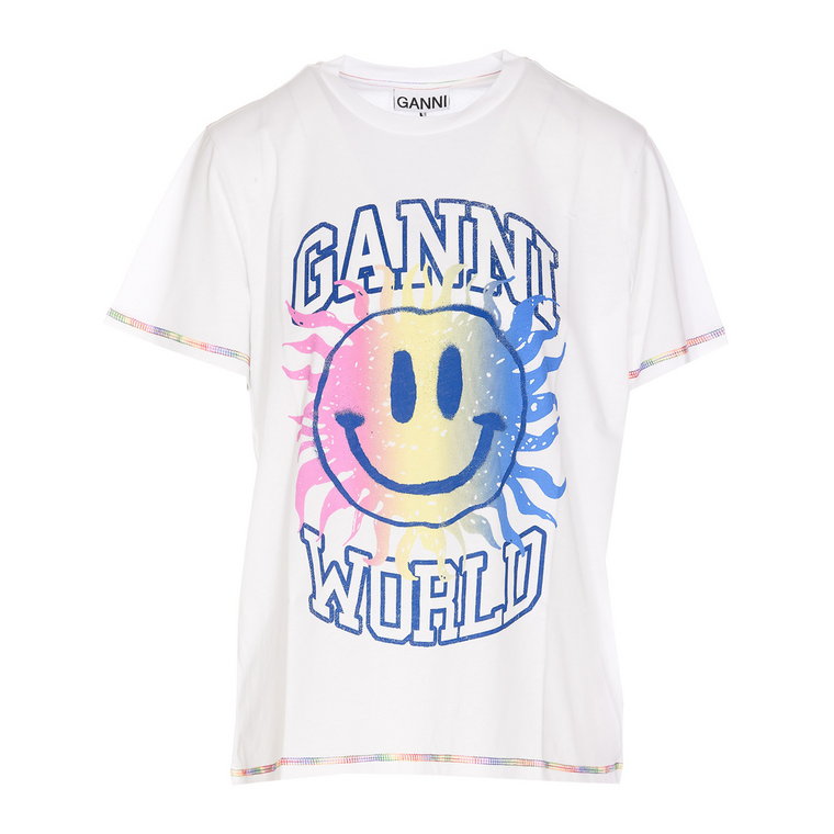 Ganni T-shirts and Polos White Ganni