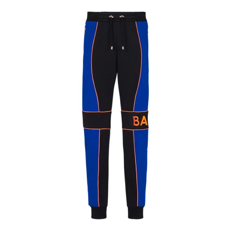 Spodnie do joggingu z wkładkami z logo Balmain