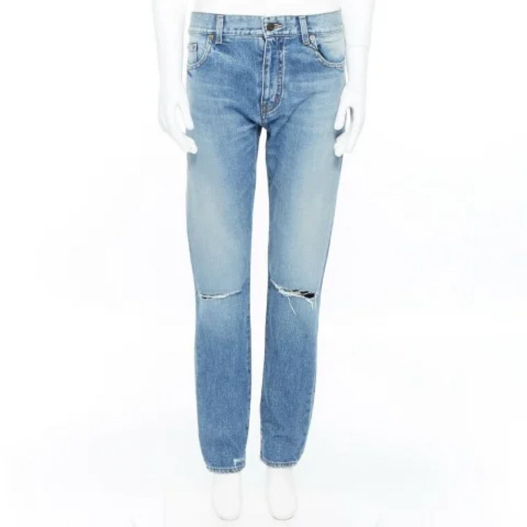 Pre-owned Cotton jeans Saint Laurent Vintage