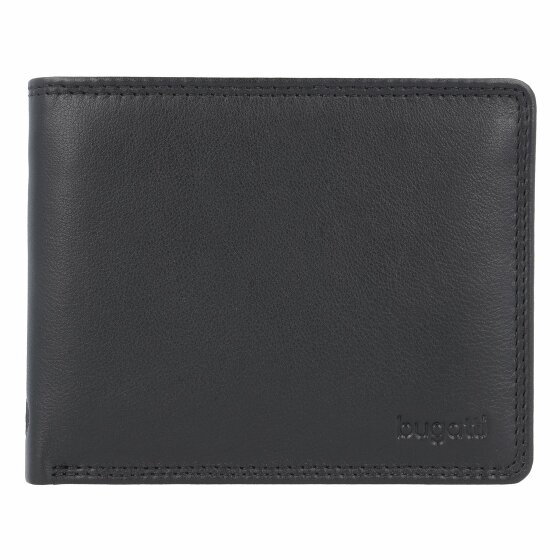 bugatti Simbiosi Wallet II Leather 12 cm schwarz