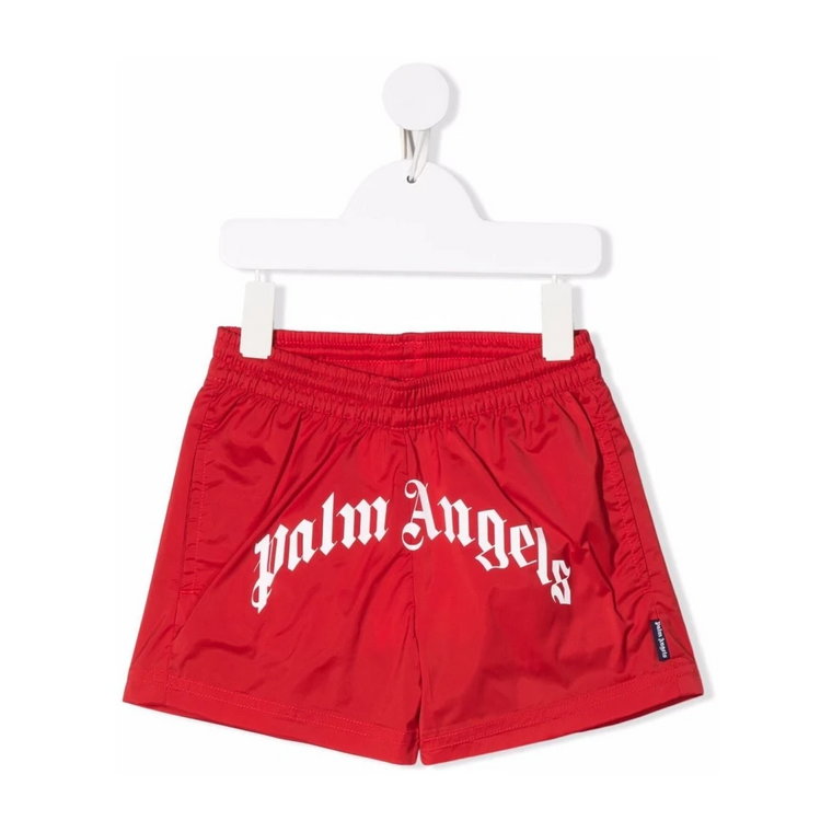 Czerwone Spodenki Kąpielowe Sea Clothing Palm Angels