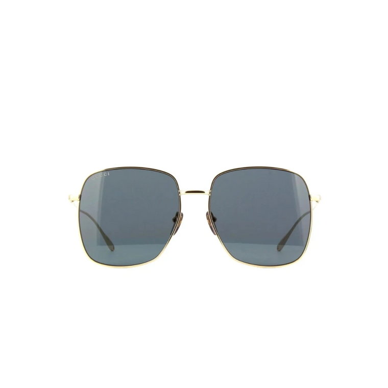 Stylowe okulary przeciwsłoneczne z metalową oprawką i ochroną UV Gucci