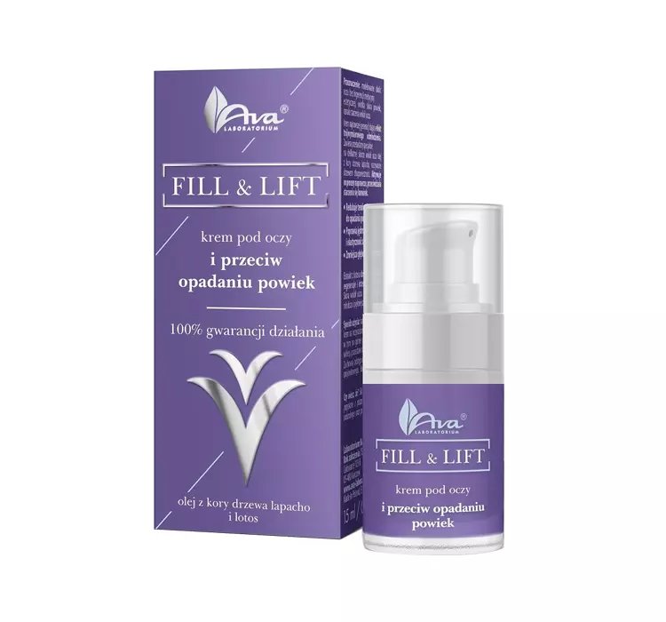 AVA FILL & LIFT KREM POD OCZY I PRZECIW OPADANIU POWIEK 15ML