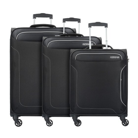 American Tourister Holiday Heat 4 kółka Zestaw walizek 3-części black