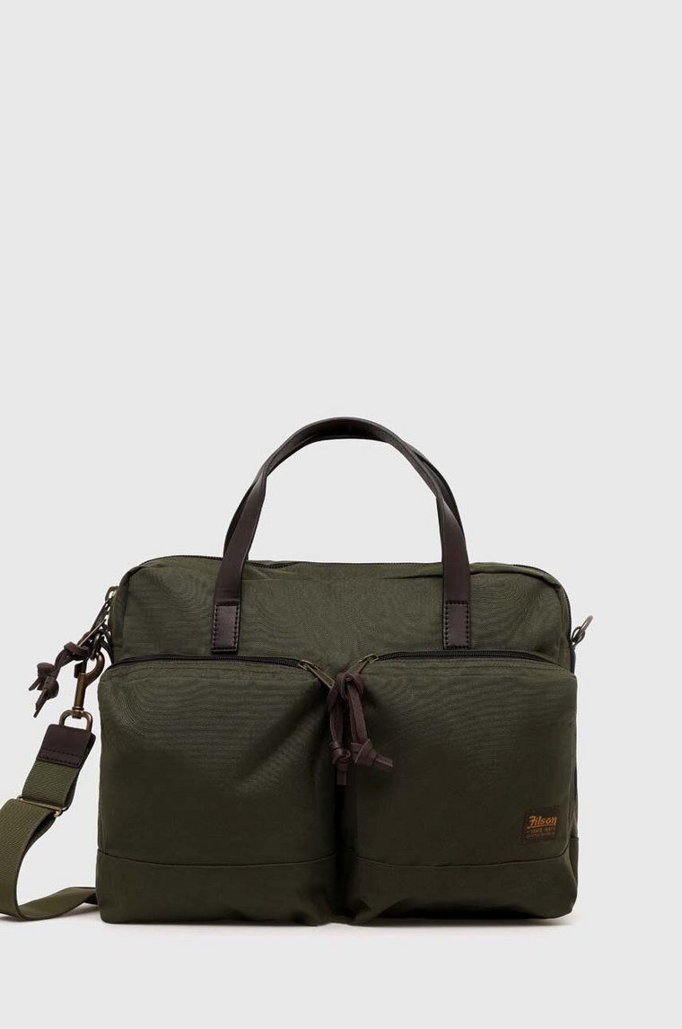 Filson torba na laptopa Dryden Briefcase kolor zielony FMBAG0008