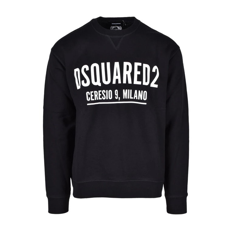 Czarny Sweter dla Mężczyzn Dsquared2