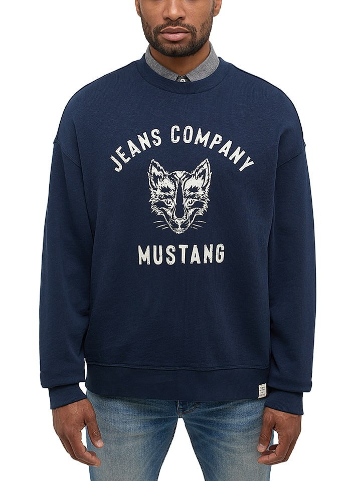 Mustang Bluza "Ben" w kolorze granatowym