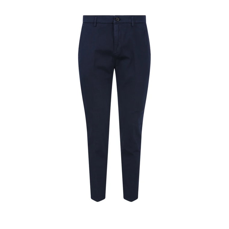 Granatowe Spodnie Chinos Crop Department Five