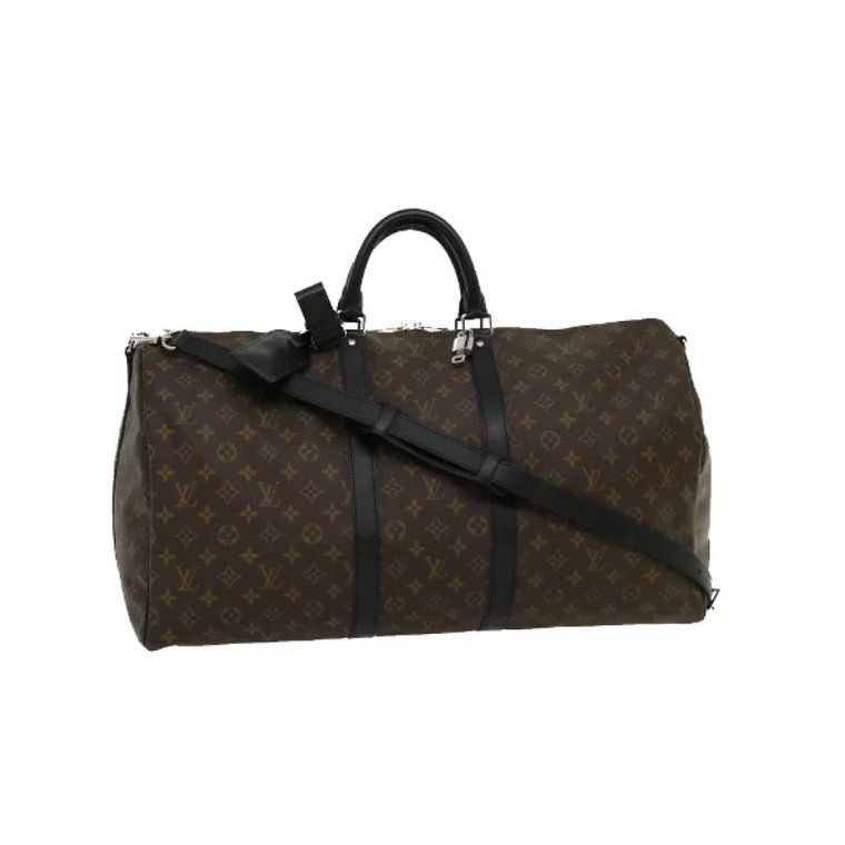 Używany Brązowy Materiałowy Louis Vuitton Keepall Louis Vuitton Vintage