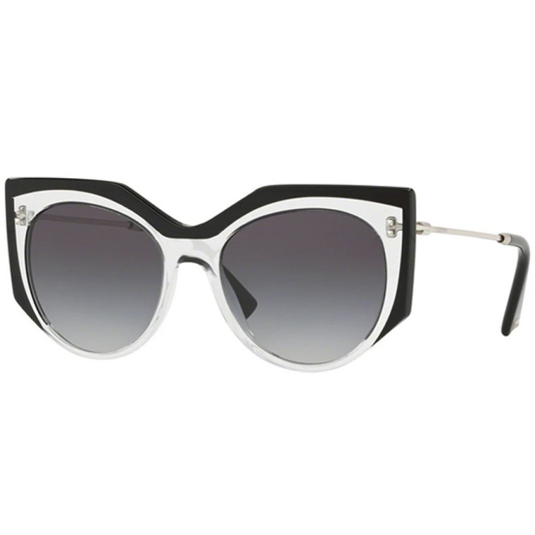 Czarne Crystal Okulary przeciwsłoneczne Valentino