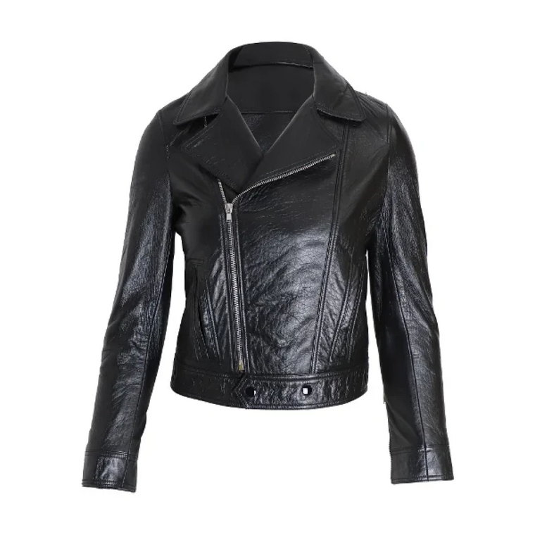 Pre-owned Leather outerwear Saint Laurent Vintage