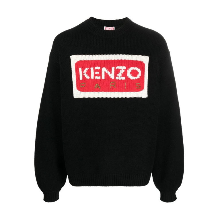 Czarny Sweter z Logo Kenzo