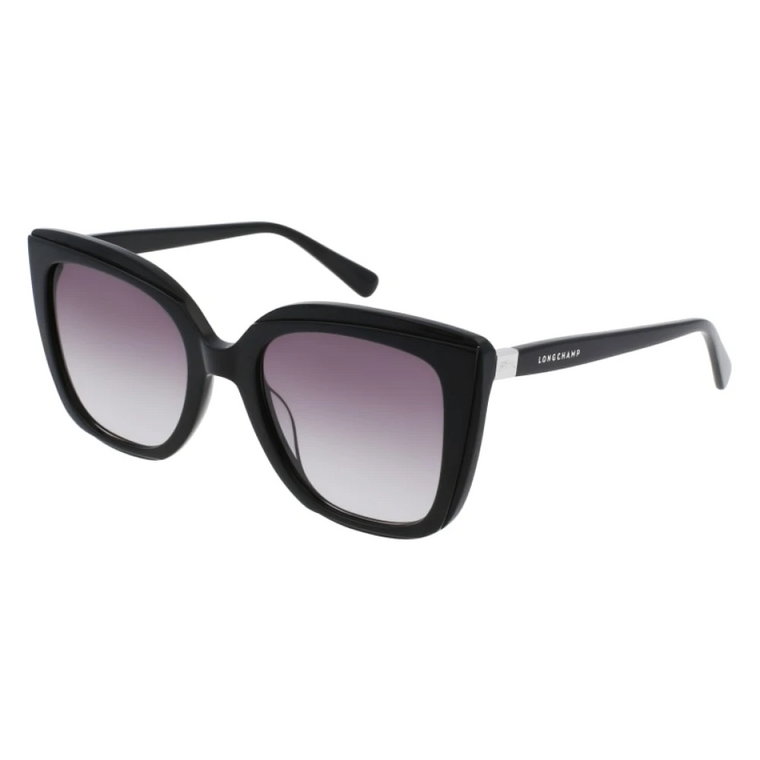 Czarne okulary przeciwsłoneczne dla kobiet Longchamp