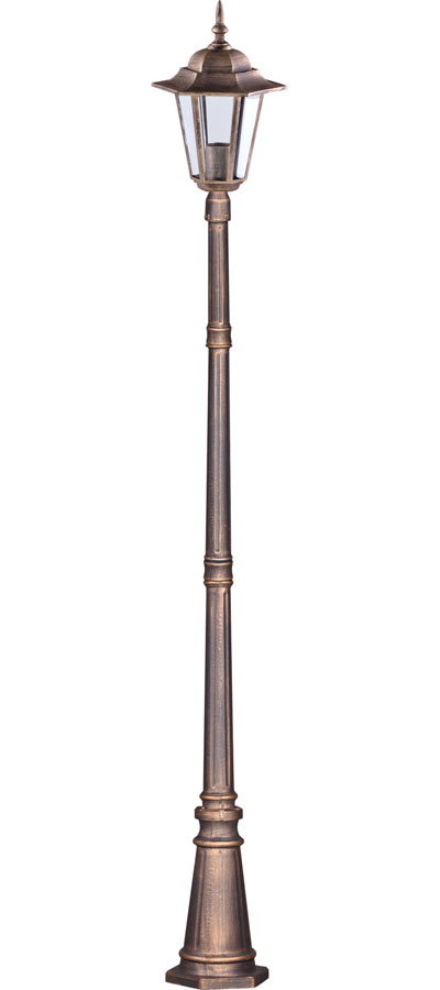 Czarno-złota klasyczna lampa stojąca zewnętrzna - S327-Relva