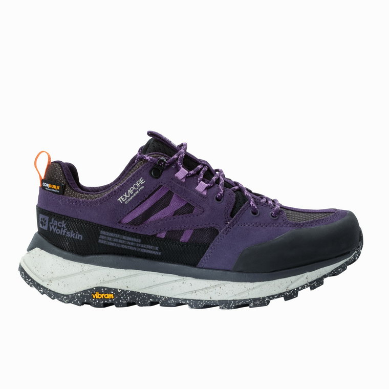 Buty damskie hikingowe Jack Wolfskin TERRAQUEST TEXAPORE LOW W dark grape - 35,5