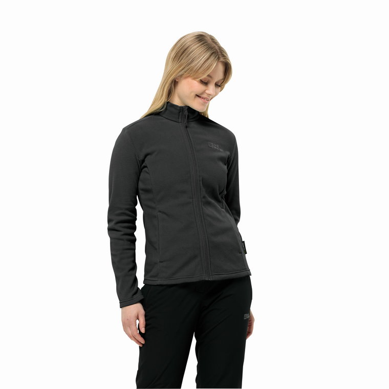 Damska bluza polarowa Jack Wolfskin TAUNUS FZ W black - XS