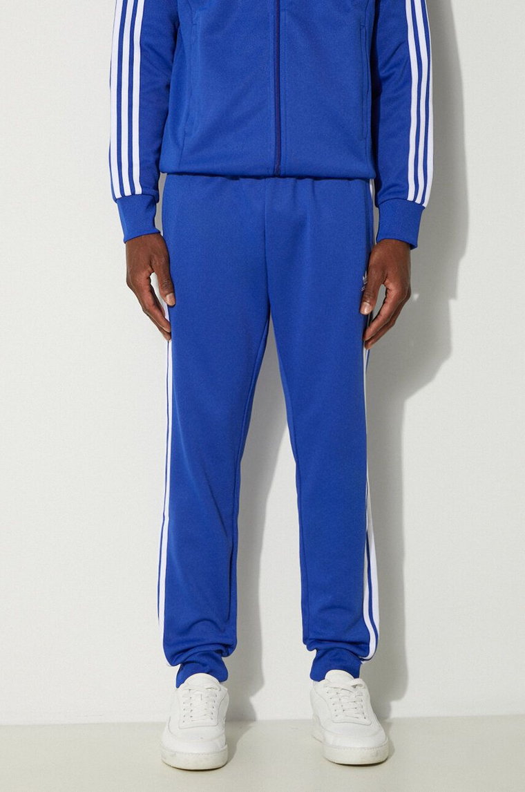 adidas Originals spodnie dresowe Adicolor Classics SST Track Pants kolor niebieski z aplikacją IY9861