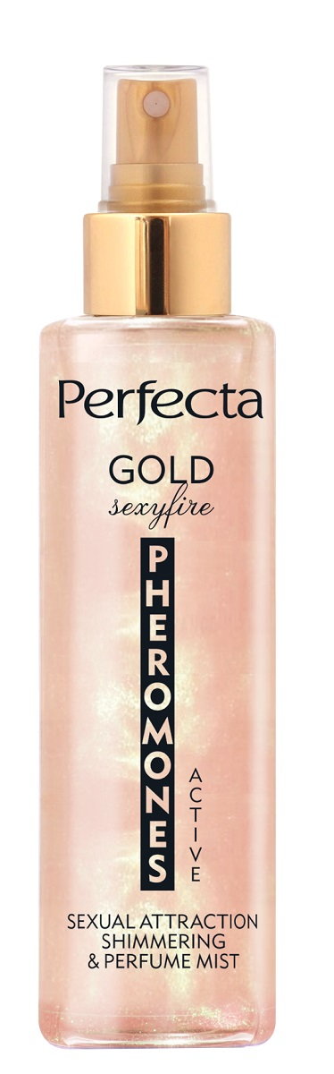 Perfecta Mgiełka z Brokatem do ciała Pheromones Active Gold Sexyfire