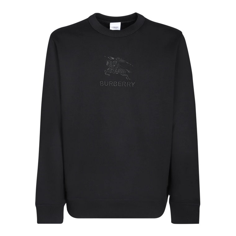 Czarna bluza z motywem Equestrian Knight Design Burberry