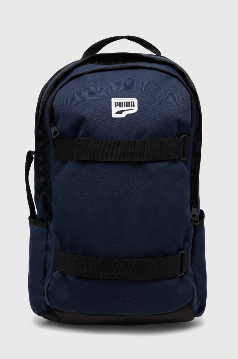 Puma plecak Downtown Backpack kolor granatowy duży gładki 902550