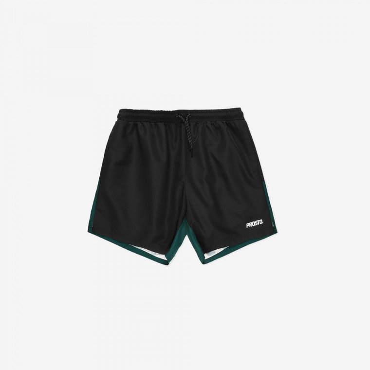 Męskie spodenki  plażowe Prosto Shorts Allo - czarne
