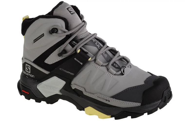 Salomon X Ultra 4 Mid Winter TS W 413650, Damskie, Szare, buty trekkingowe, skóra powlekana, rozmiar: 37 1/3