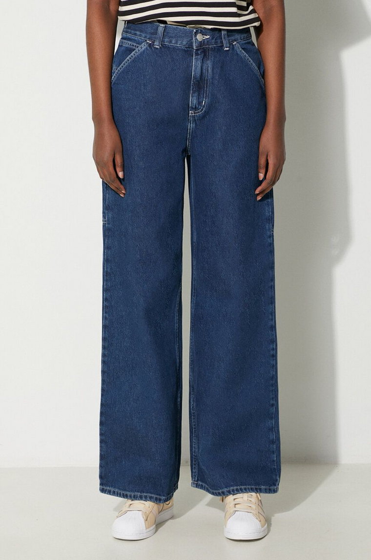 Carhartt WIP jeansy Jens damskie high waist