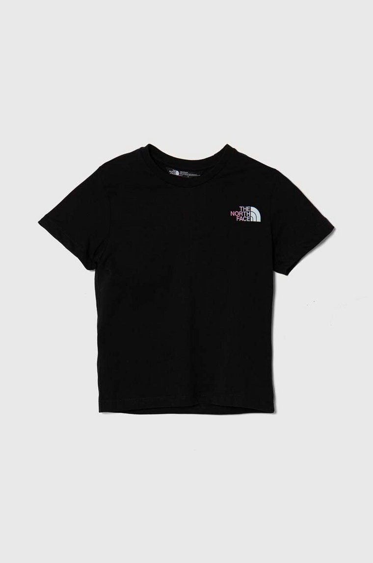 The North Face t-shirt bawełniany dziecięcy RELAXED GRAPHIC TEE 2 kolor czarny