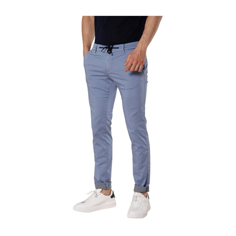 Męskie Spodnie Jogger Chino z Tecno Travel Stretch Satin Mason's