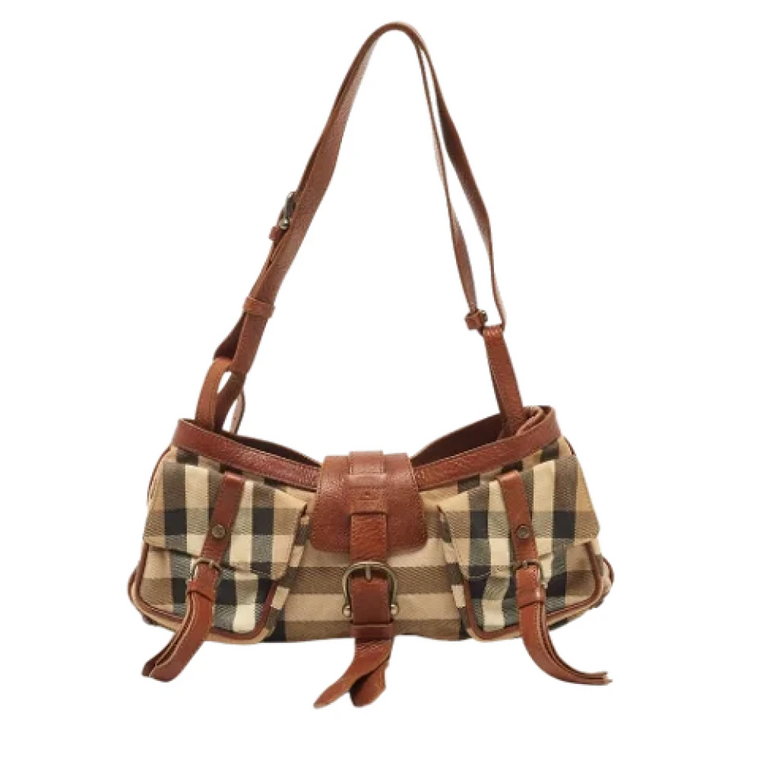 Pre-owned Canvas shoulder-bags Burberry Vintage