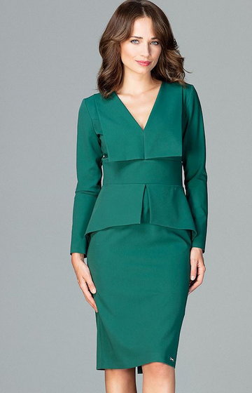 Sukienka K491, Kolor zielony, Rozmiar M, Lenitif