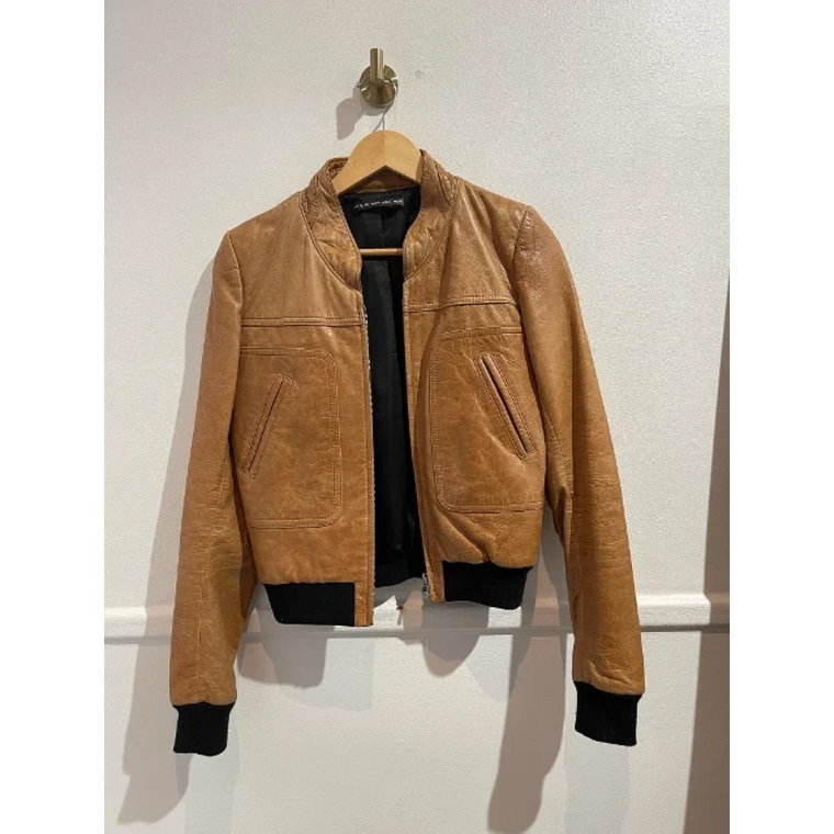 Pre-owned Leather outerwear Balenciaga Vintage