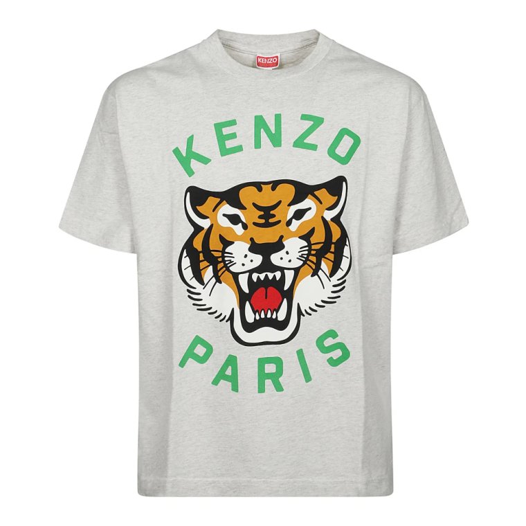 Oversize T-shirt z nadrukiem tygrysa Kenzo