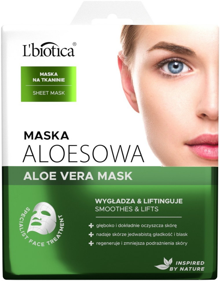 L'biotica - maska aloesowa naturalny peeling 22ml