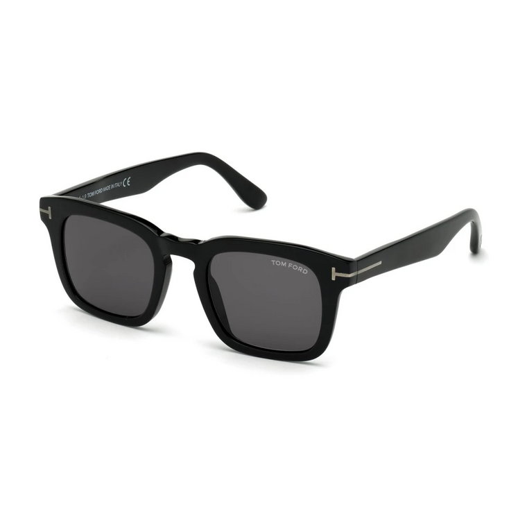 Okulary przeciwsłoneczne Ft0751-N 01A Czarny połysk/Dym Tom Ford