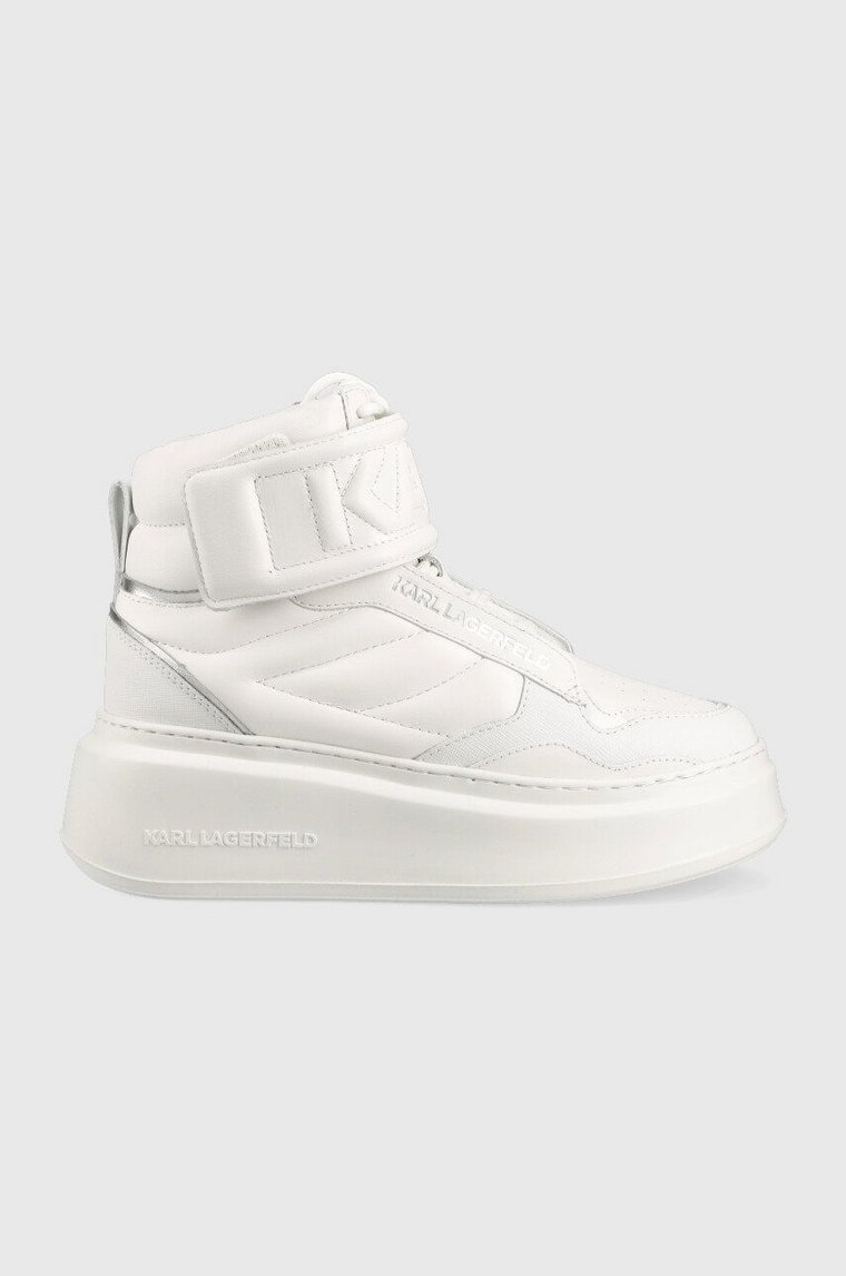 Karl Lagerfeld sneakersy skórzane ANAKAPRI KL63555 kolor biały