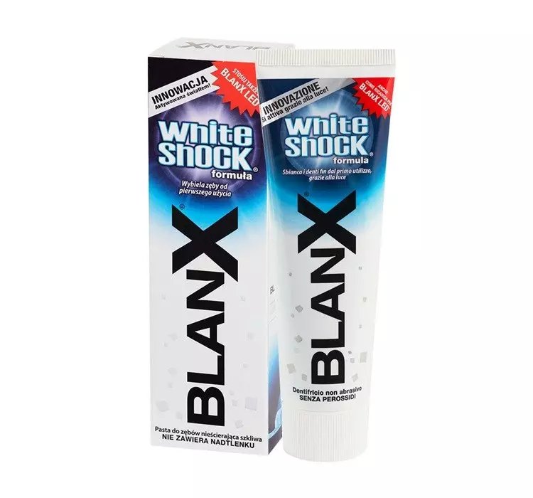 BLANX WHITE SHOCK WYBIELAJĄCA PASTA DO ZĘBÓW 75ML