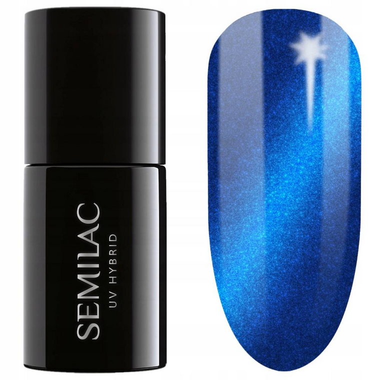 Semilac Lakier hybrydowy UV Hybrid 466 Blue Silk Pyjamas 7ml