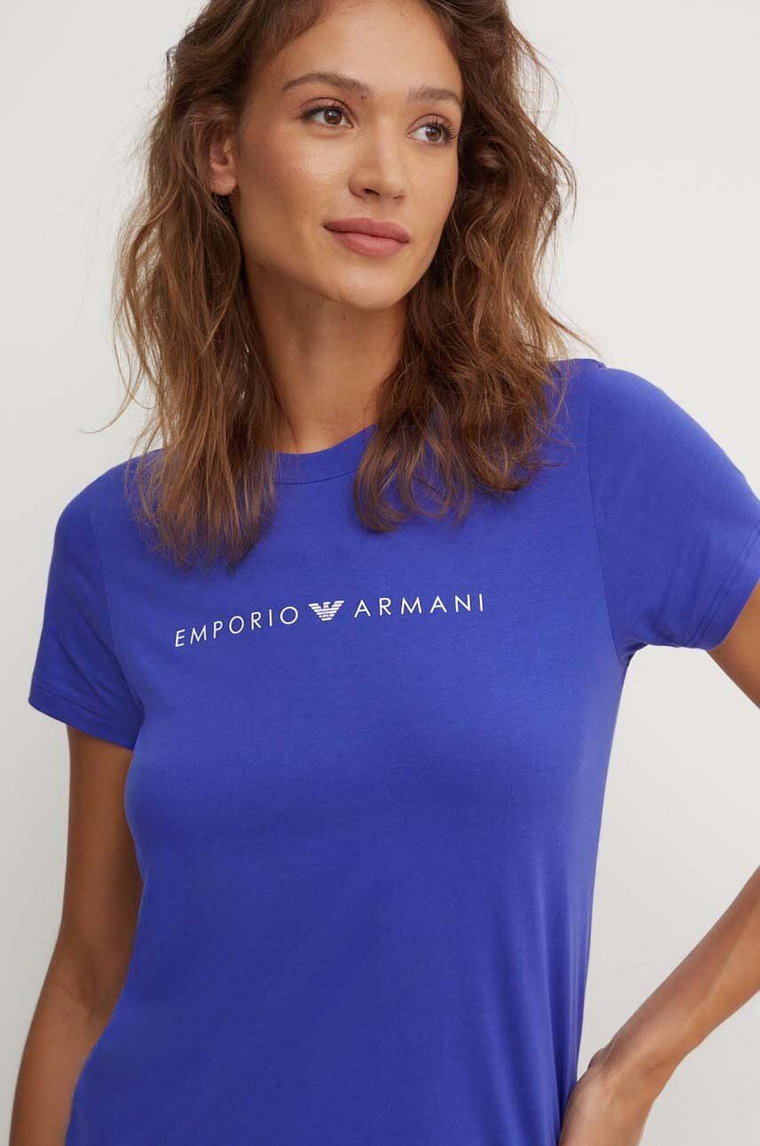 Emporio Armani Underwear t-shirt bawełniany lounge kolor fioletowy 164720 4F227