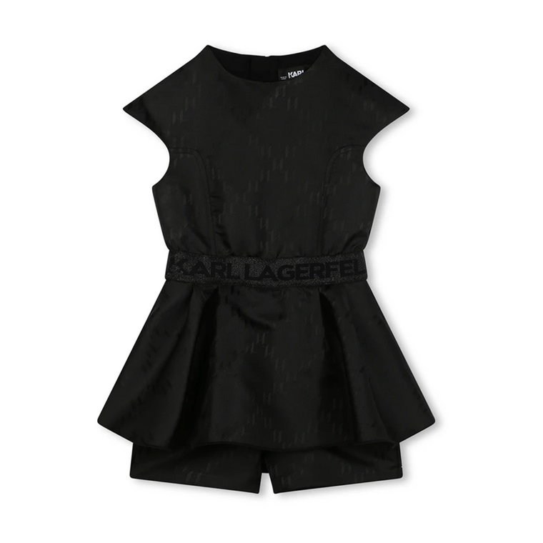 Czarna Sukienka Dziecięca Vestito Karl Lagerfeld