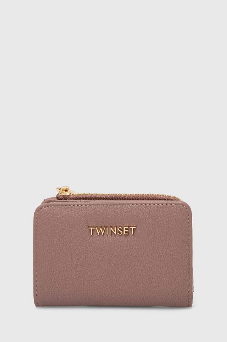 Twinset portfel damski kolor różowy 242TB7047